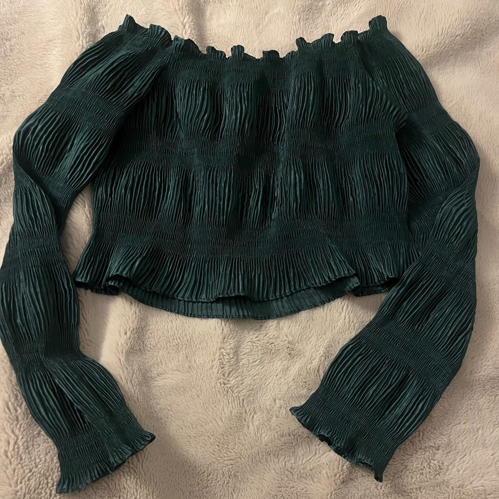 Tea&Cup Puffy Crop Top